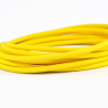 Dekoratif Örgülü Sarı Renkli Kumaş Kablo