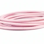 Dekoratif Örgülü Açık Pembe Renkli Kumaş Kablo