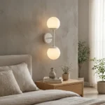 Luna 2'li Mat Beyaz Aplik - Görsel 4